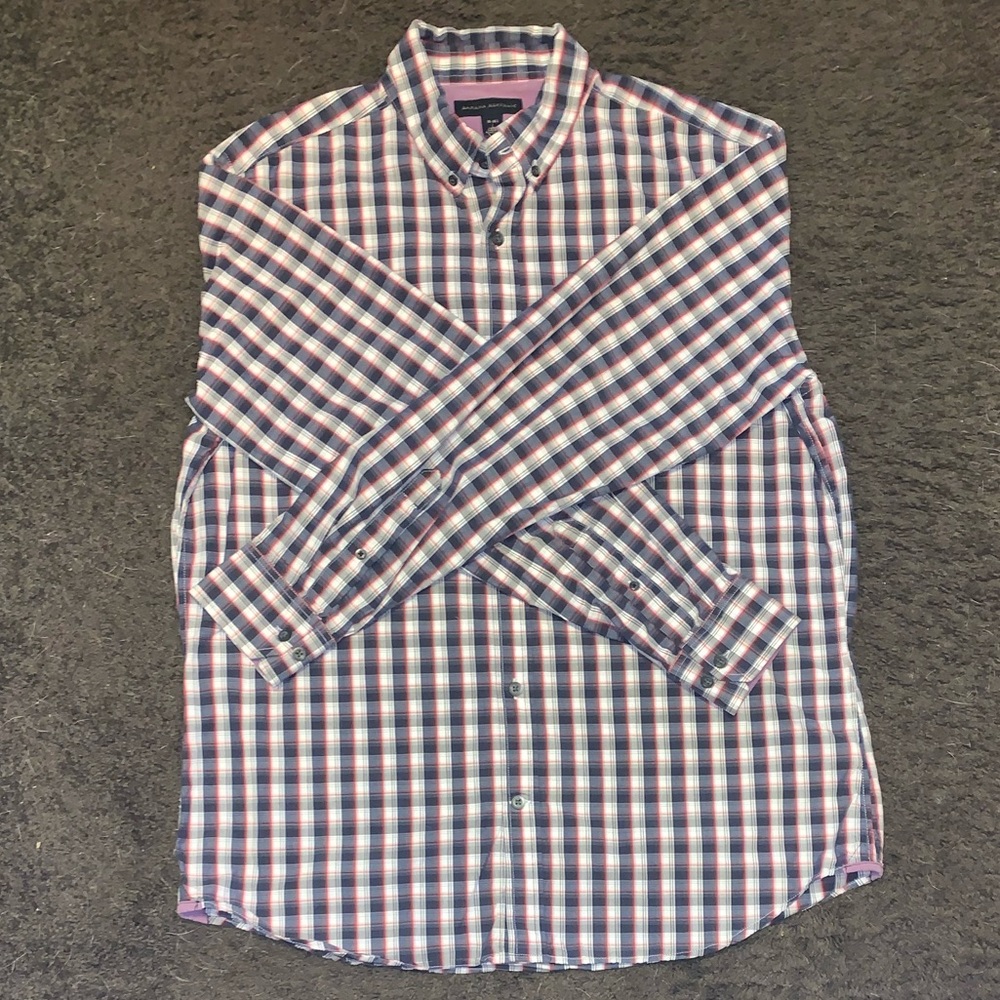 Mens Button-Down Long-Sleeve Banana Republic Shirt